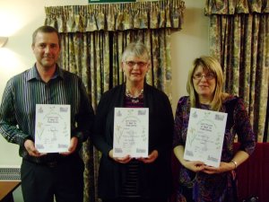 (Robert, Jane and Sue with certificates of merit)